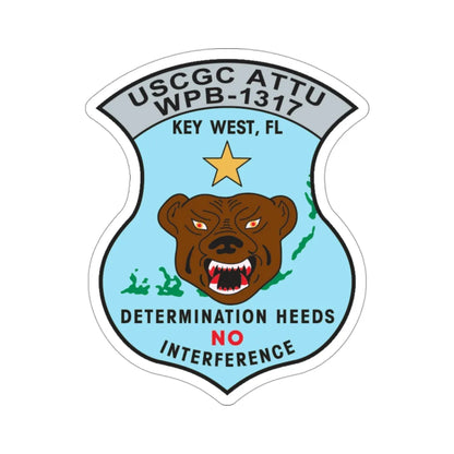 USCGC Attu WPB 1317 Key West FL (U.S. Coast Guard) STICKER Vinyl Die-Cut Decal 3 Inch - The Sticker Space