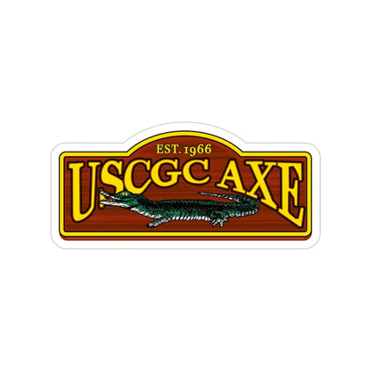 USCGC Axe (U.S. Coast Guard) Transparent STICKER Die-Cut Vinyl Decal-5 Inch-The Sticker Space