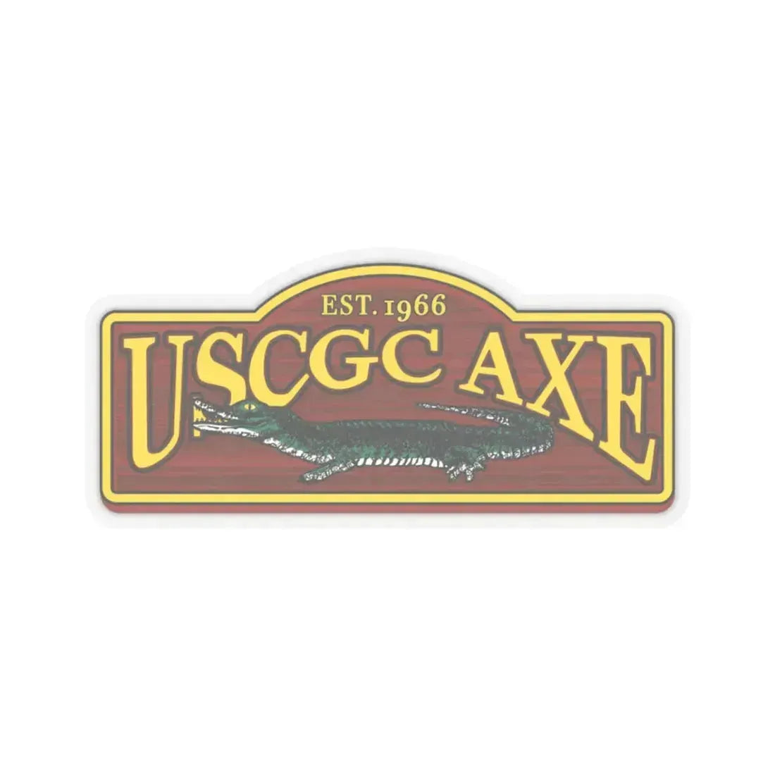 USCGC Axe (U.S. Coast Guard) STICKER Vinyl Kiss-Cut Decal 3 Inch Transparent - The Sticker Space