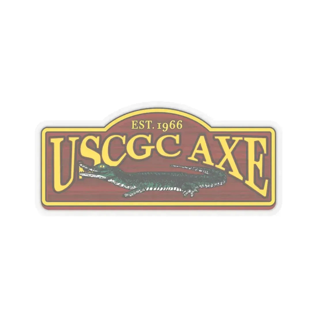 USCGC Axe (U.S. Coast Guard) STICKER Vinyl Kiss-Cut Decal 3 Inch Transparent - The Sticker Space