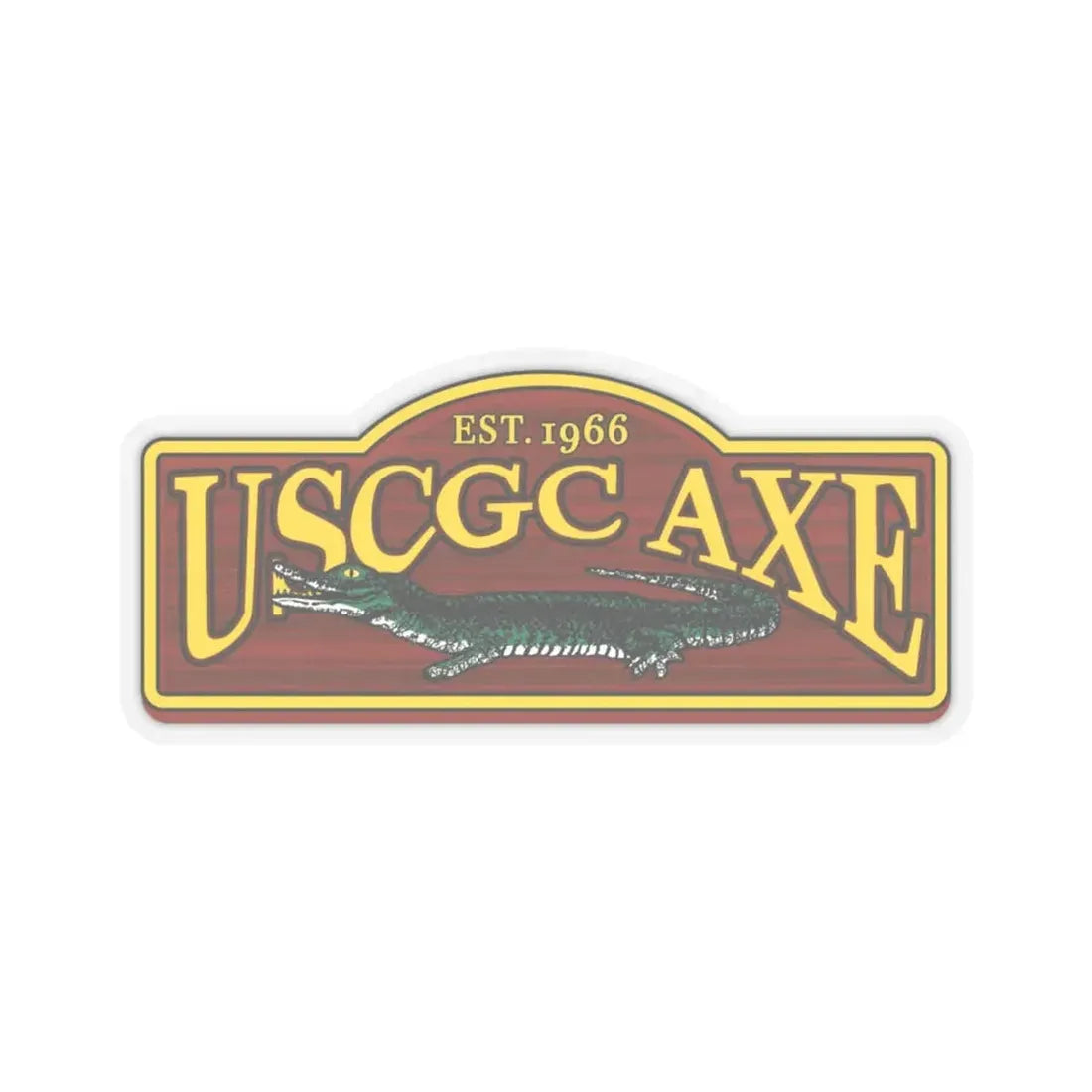 USCGC Axe (U.S. Coast Guard) STICKER Vinyl Kiss-Cut Decal 4 Inch Transparent - The Sticker Space
