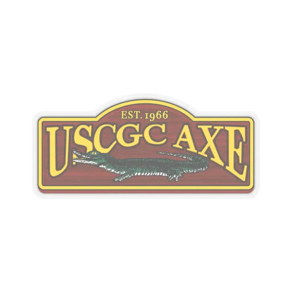 USCGC Axe (U.S. Coast Guard) STICKER Vinyl Kiss-Cut Decal 4 Inch Transparent - The Sticker Space