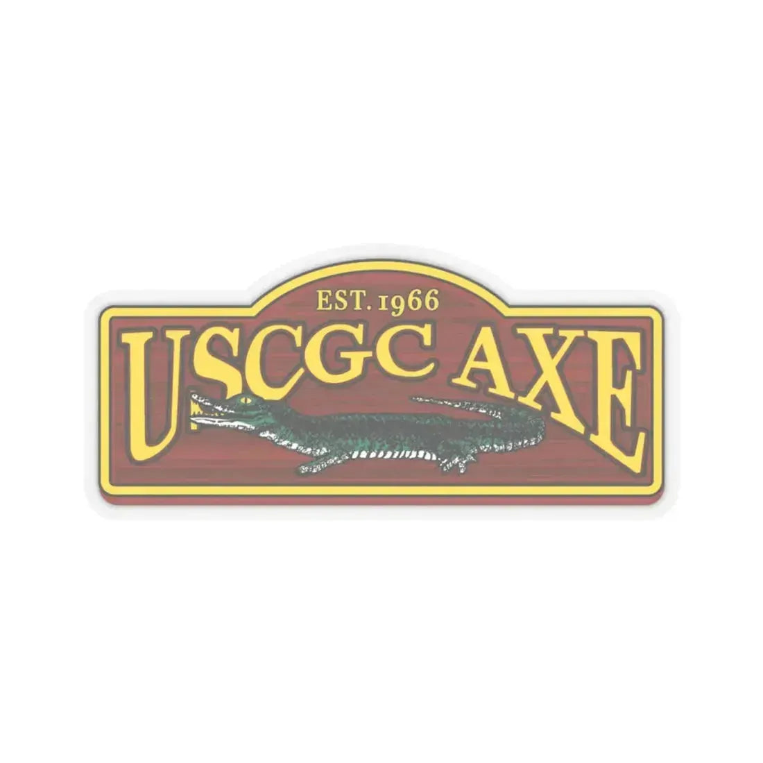 USCGC Axe (U.S. Coast Guard) STICKER Vinyl Kiss-Cut Decal 4 Inch Transparent - The Sticker Space