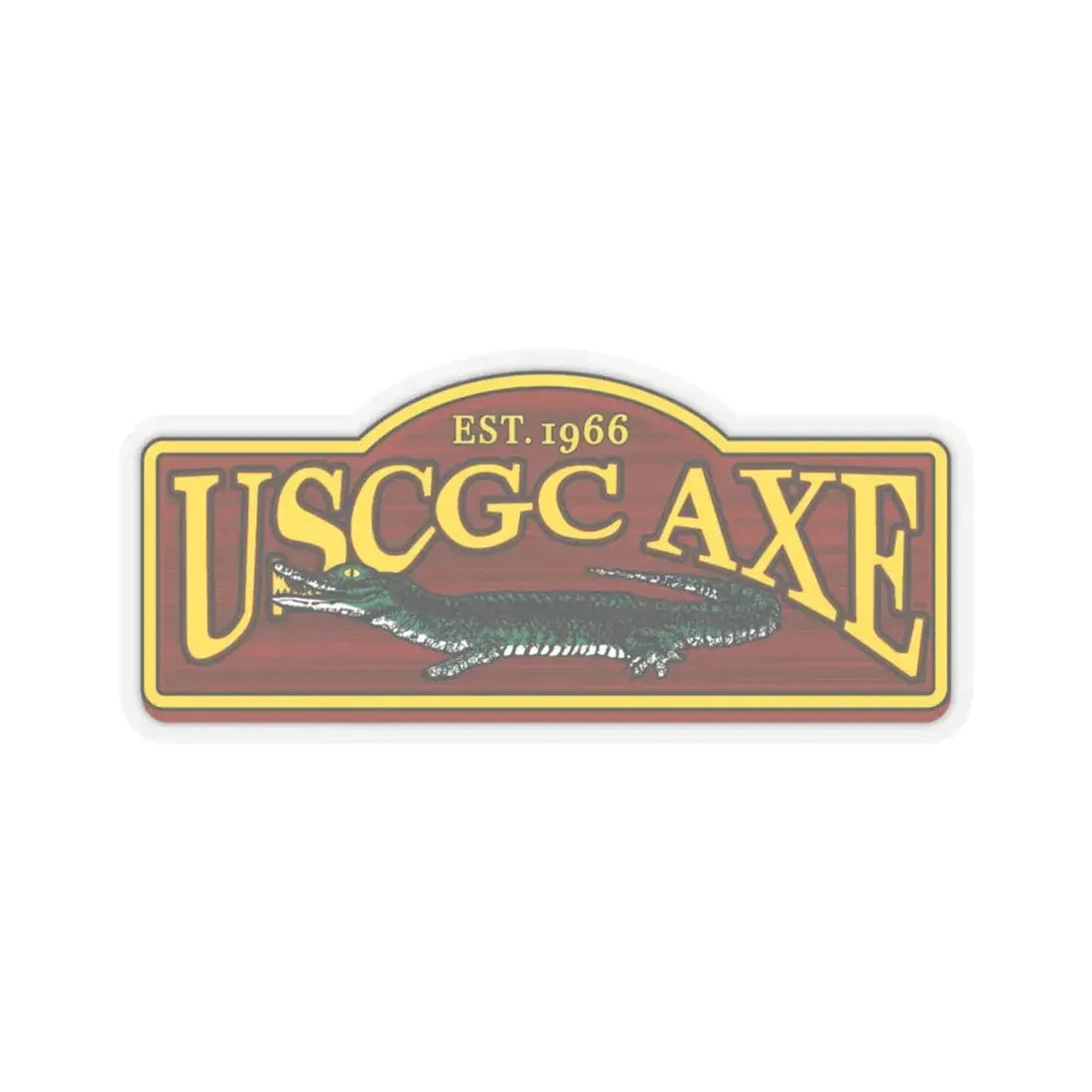 USCGC Axe (U.S. Coast Guard) STICKER Vinyl Kiss-Cut Decal 6 Inch Transparent - The Sticker Space