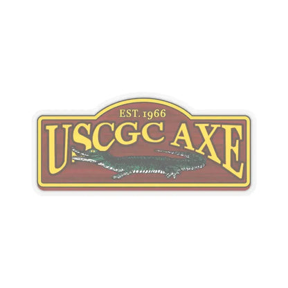 USCGC Axe (U.S. Coast Guard) STICKER Vinyl Kiss-Cut Decal 6 Inch Transparent - The Sticker Space