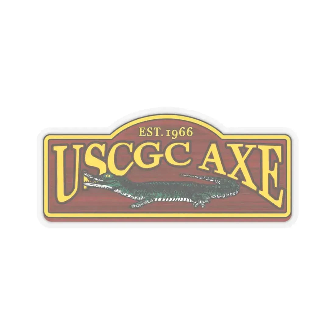 USCGC Axe (U.S. Coast Guard) STICKER Vinyl Kiss-Cut Decal 6 Inch Transparent - The Sticker Space
