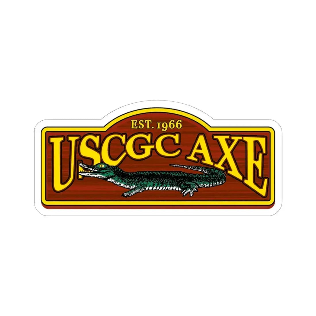 USCGC Axe (U.S. Coast Guard) STICKER Vinyl Kiss-Cut Decal 6 Inch White - The Sticker Space