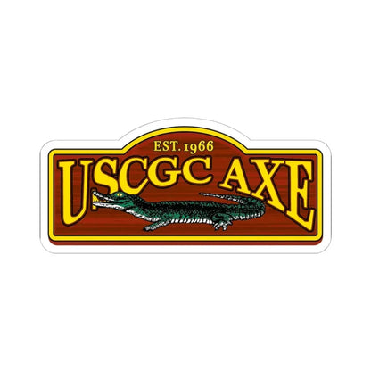 USCGC Axe (U.S. Coast Guard) STICKER Vinyl Kiss-Cut Decal 6 Inch White - The Sticker Space