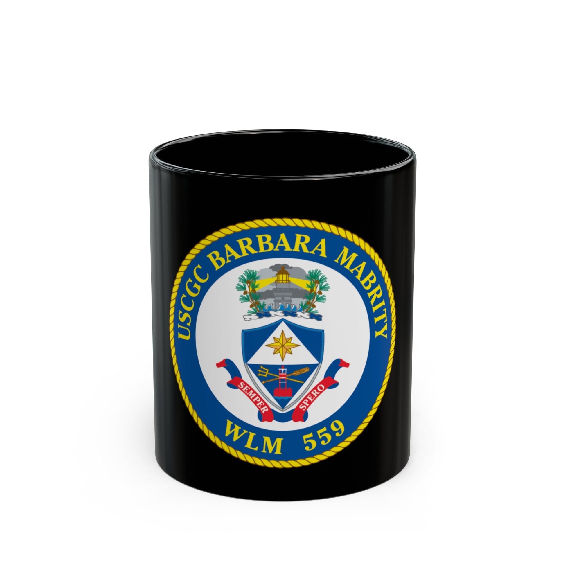 USCGC Barbara Mabrity WLM 559 (U.S. Coast Guard) Black Coffee Mug-11oz-The Sticker Space