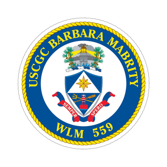 USCGC Barbara Mabrity WLM 559 (U.S. Coast Guard) STICKER Vinyl Die-Cut Decal-6 Inch-The Sticker Space