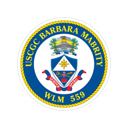 USCGC Barbara Mabrity WLM 559 (U.S. Coast Guard) Transparent STICKER Die-Cut Vinyl Decal-6 Inch-The Sticker Space