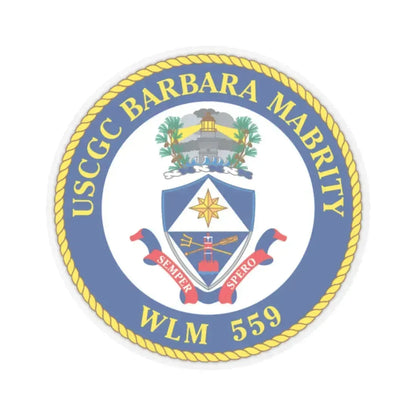 USCGC Barbara Mabrity WLM 559 (U.S. Coast Guard) STICKER Vinyl Kiss-Cut Decal 2 Inch Transparent - The Sticker Space