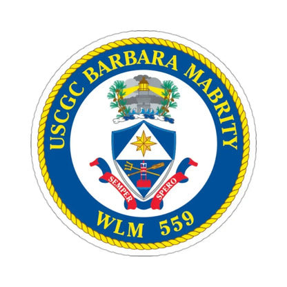 USCGC Barbara Mabrity WLM 559 (U.S. Coast Guard) STICKER Vinyl Kiss-Cut Decal 2 Inch White - The Sticker Space