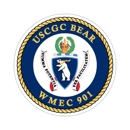 USCGC Bear WMEC 901 (U.S. Coast Guard) STICKER Vinyl Die-Cut Decal 4 Inch - The Sticker Space