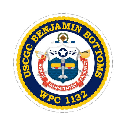 USCGC Benjamin Bottoms WPC 1132 (U.S. Coast Guard) STICKER Vinyl Die-Cut Decal 3 Inch - The Sticker Space