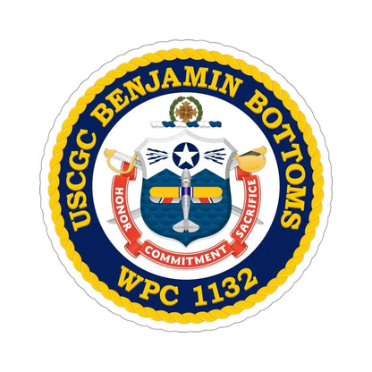 USCGC Benjamin Bottoms WPC 1132 (U.S. Coast Guard) STICKER Vinyl Die-Cut Decal 4 Inch - The Sticker Space