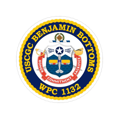 USCGC Benjamin Bottoms WPC 1132 (U.S. Coast Guard) Transparent STICKER Die-Cut Vinyl Decal 2 Inch - The Sticker Space