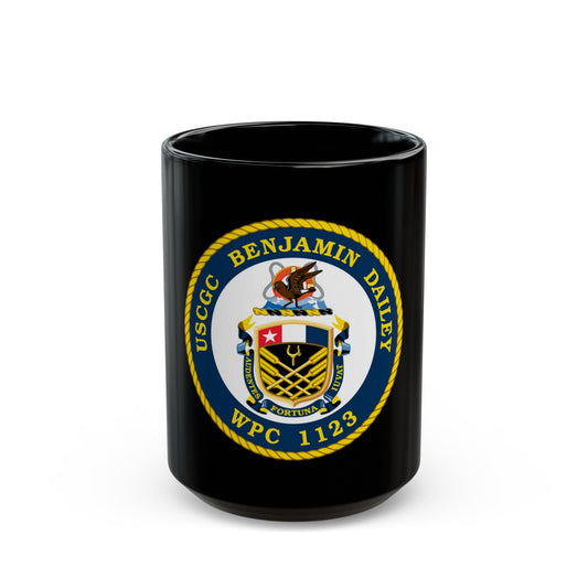 USCGC Benjamin Dailey WPC 1123 (U.S. Coast Guard) Black Coffee Mug-15oz-The Sticker Space