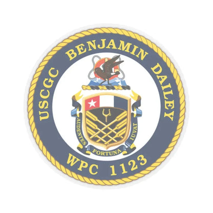 USCGC Benjamin Dailey WPC 1123 (U.S. Coast Guard) STICKER Vinyl Kiss-Cut Decal 2 Inch Transparent - The Sticker Space