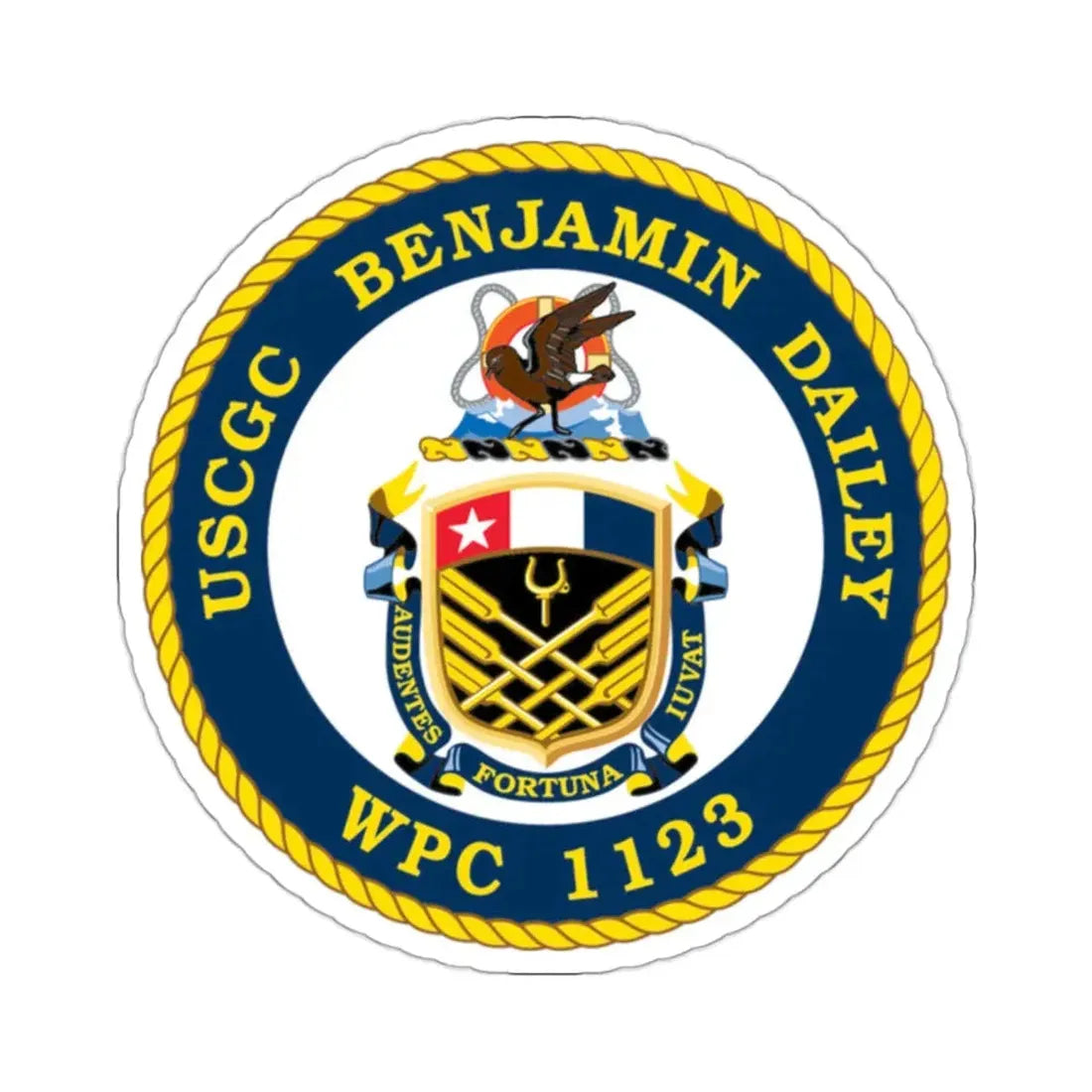 USCGC Benjamin Dailey WPC 1123 (U.S. Coast Guard) STICKER Vinyl Kiss-Cut Decal 2 Inch White - The Sticker Space