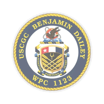 USCGC Benjamin Dailey WPC 1123 (U.S. Coast Guard) STICKER Vinyl Kiss-Cut Decal 3 Inch Transparent - The Sticker Space
