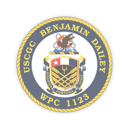 USCGC Benjamin Dailey WPC 1123 (U.S. Coast Guard) STICKER Vinyl Kiss-Cut Decal 4 Inch Transparent - The Sticker Space