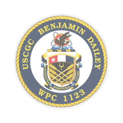 USCGC Benjamin Dailey WPC 1123 (U.S. Coast Guard) STICKER Vinyl Kiss-Cut Decal 4 Inch Transparent - The Sticker Space