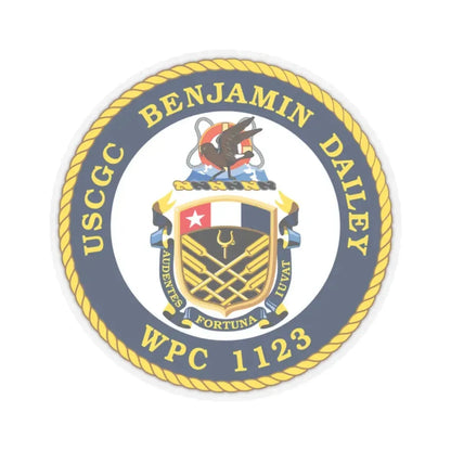 USCGC Benjamin Dailey WPC 1123 (U.S. Coast Guard) STICKER Vinyl Kiss-Cut Decal 6 Inch Transparent - The Sticker Space