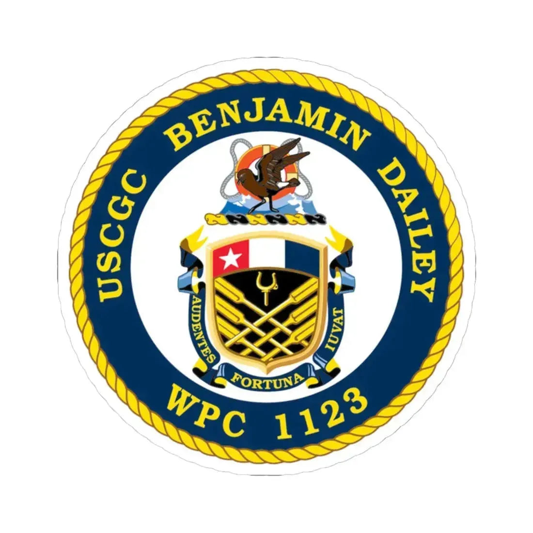 USCGC Benjamin Dailey WPC 1123 (U.S. Coast Guard) STICKER Vinyl Kiss-Cut Decal 6 Inch White - The Sticker Space