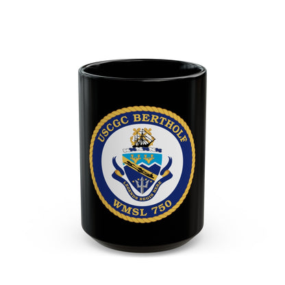 USCGC Bertholf WMSL 750 (U.S. Coast Guard) Black Coffee Mug-15oz-The Sticker Space