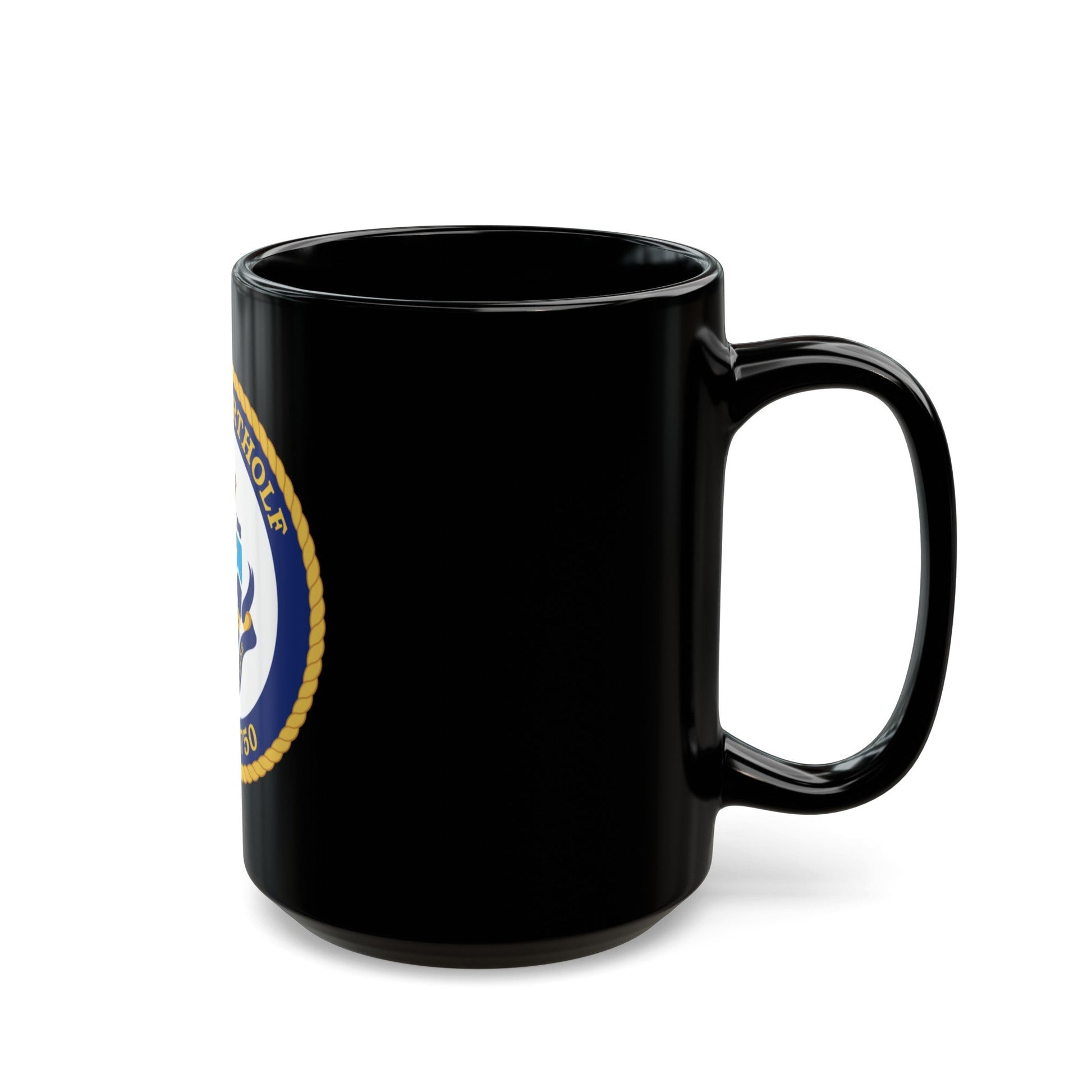 USCGC Bertholf WMSL 750 (U.S. Coast Guard) Black Coffee Mug-The Sticker Space