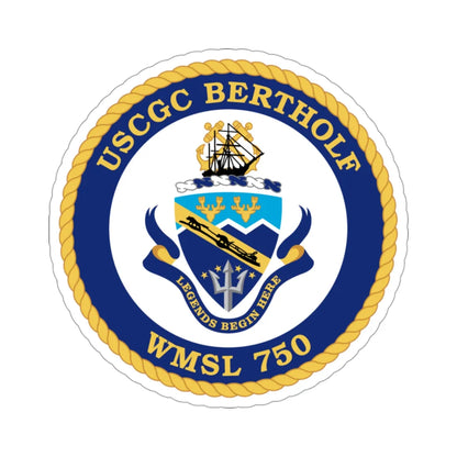 USCGC Bertholf WMSL 750 (U.S. Coast Guard) STICKER Vinyl Die-Cut Decal 3 Inch - The Sticker Space