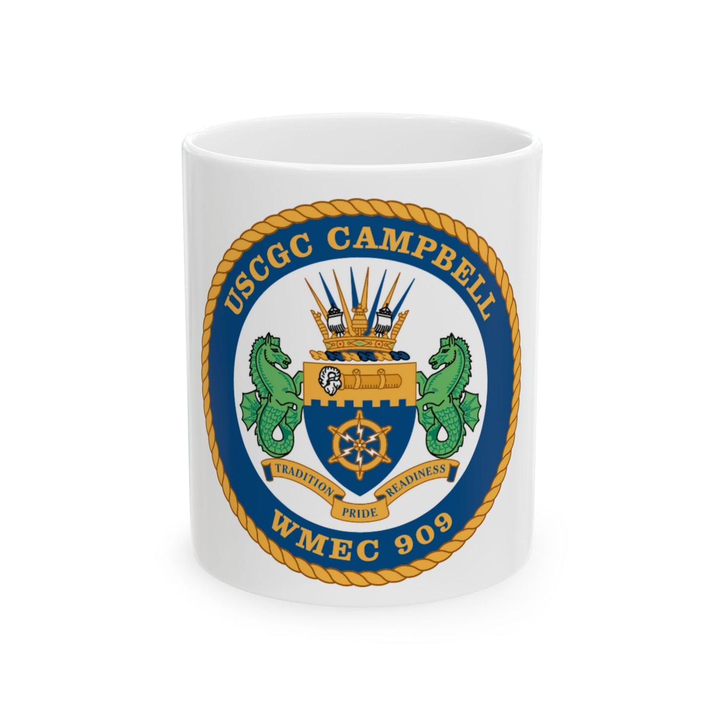 USCGC Campbell WMEC 909 (U.S. Coast Guard) White Coffee Mug