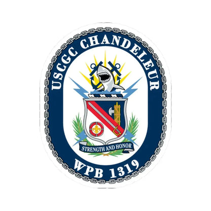 USCGC Chandeleur WPB 1319 (U.S. Coast Guard) STICKER Vinyl Kiss-Cut Decal 2 Inch White - The Sticker Space