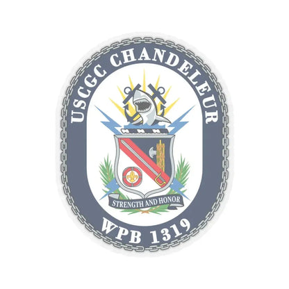 USCGC Chandeleur WPB 1319 (U.S. Coast Guard) STICKER Vinyl Kiss-Cut Decal 6 Inch Transparent - The Sticker Space