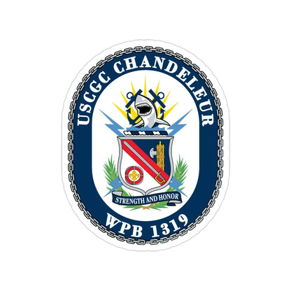 USCGC Chandeleur WPB 1319 (U.S. Coast Guard) Transparent STICKER Die-Cut Vinyl Decal 4 Inch - The Sticker Space