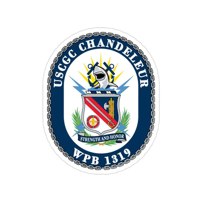 USCGC Chandeleur WPB 1319 (U.S. Coast Guard) Transparent STICKER Die-Cut Vinyl Decal 5 Inch - The Sticker Space