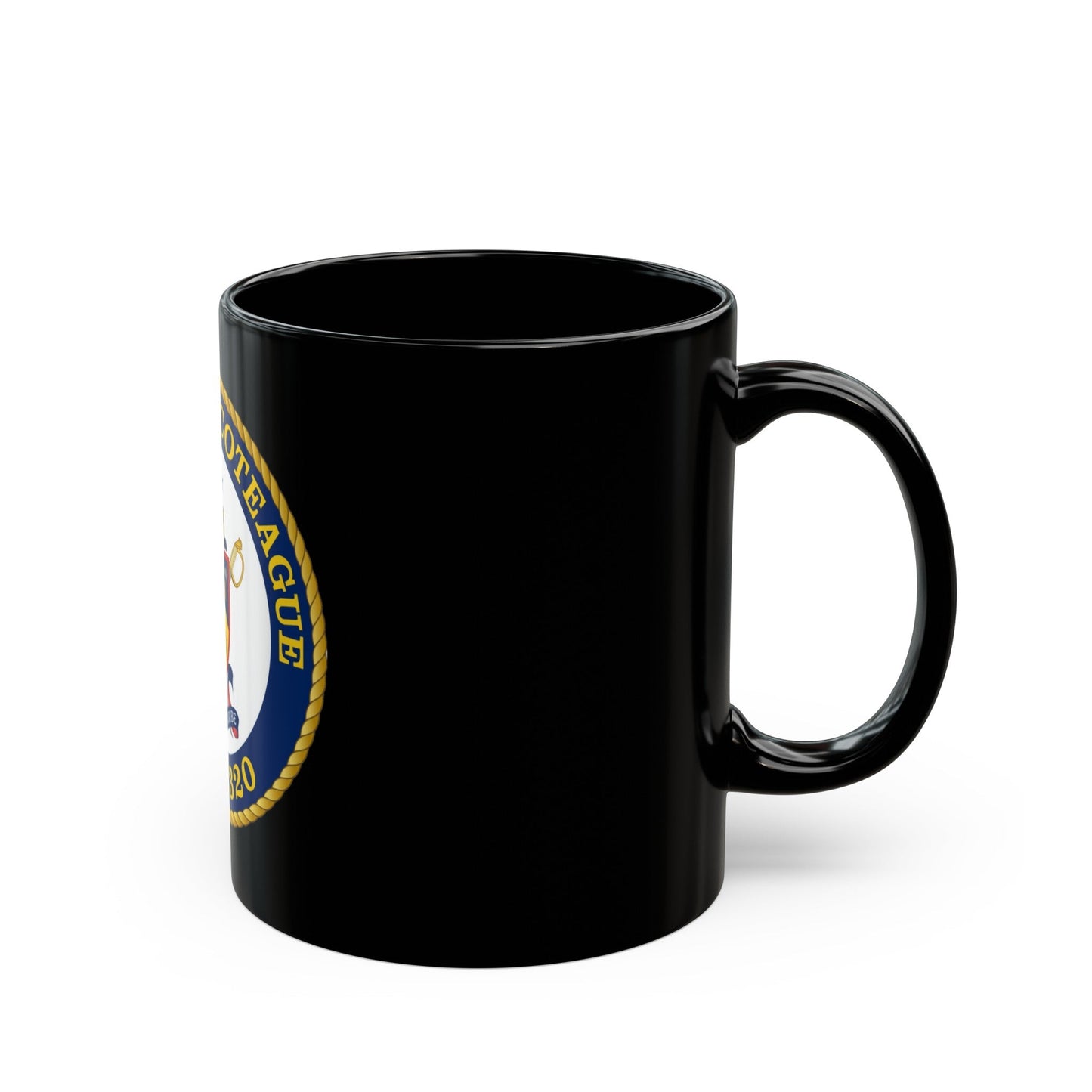 USCGC Chincoteague WPB 1320 (U.S. Coast Guard) Black Coffee Mug-The Sticker Space