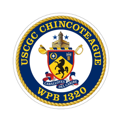 USCGC Chincoteague WPB 1320 (U.S. Coast Guard) STICKER Vinyl Die-Cut Decal-5 Inch-The Sticker Space