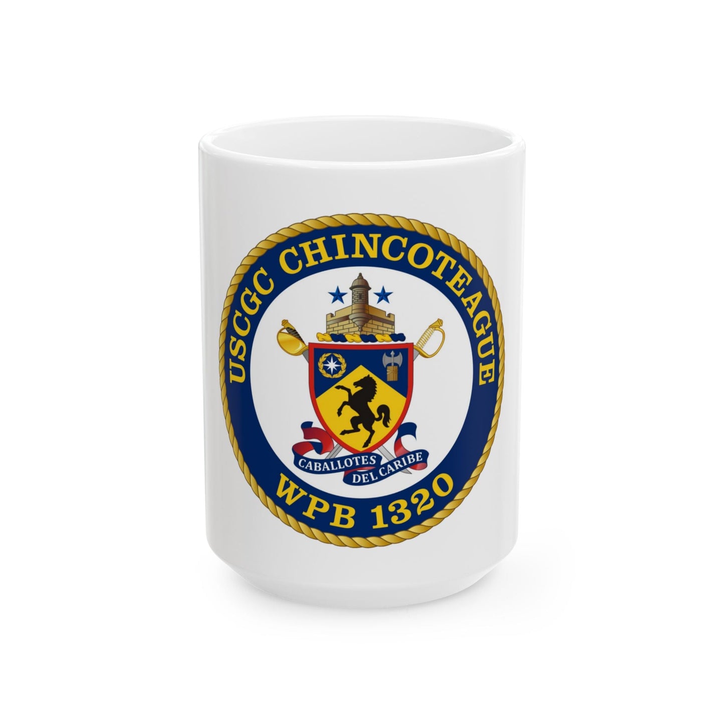 USCGC Chincoteague WPB 1320 (U.S. Coast Guard) White Coffee Mug