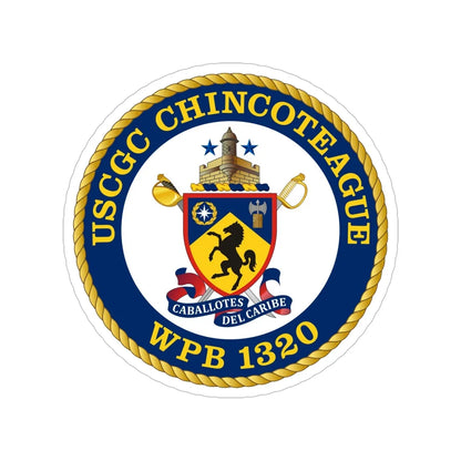 USCGC Chincoteague WPB 1320 (U.S. Coast Guard) Transparent STICKER Die-Cut Vinyl Decal 6 Inch - The Sticker Space