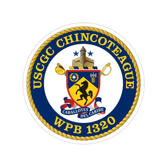 USCGC Chincoteague WPB 1320 (U.S. Coast Guard) Transparent STICKER Die-Cut Vinyl Decal 6 Inch - The Sticker Space
