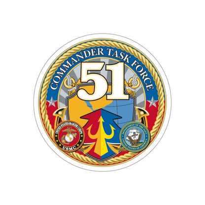 USCGC Command Task Force (U.S. Coast Guard) STICKER Vinyl Die-Cut Decal 5 Inch - The Sticker Space