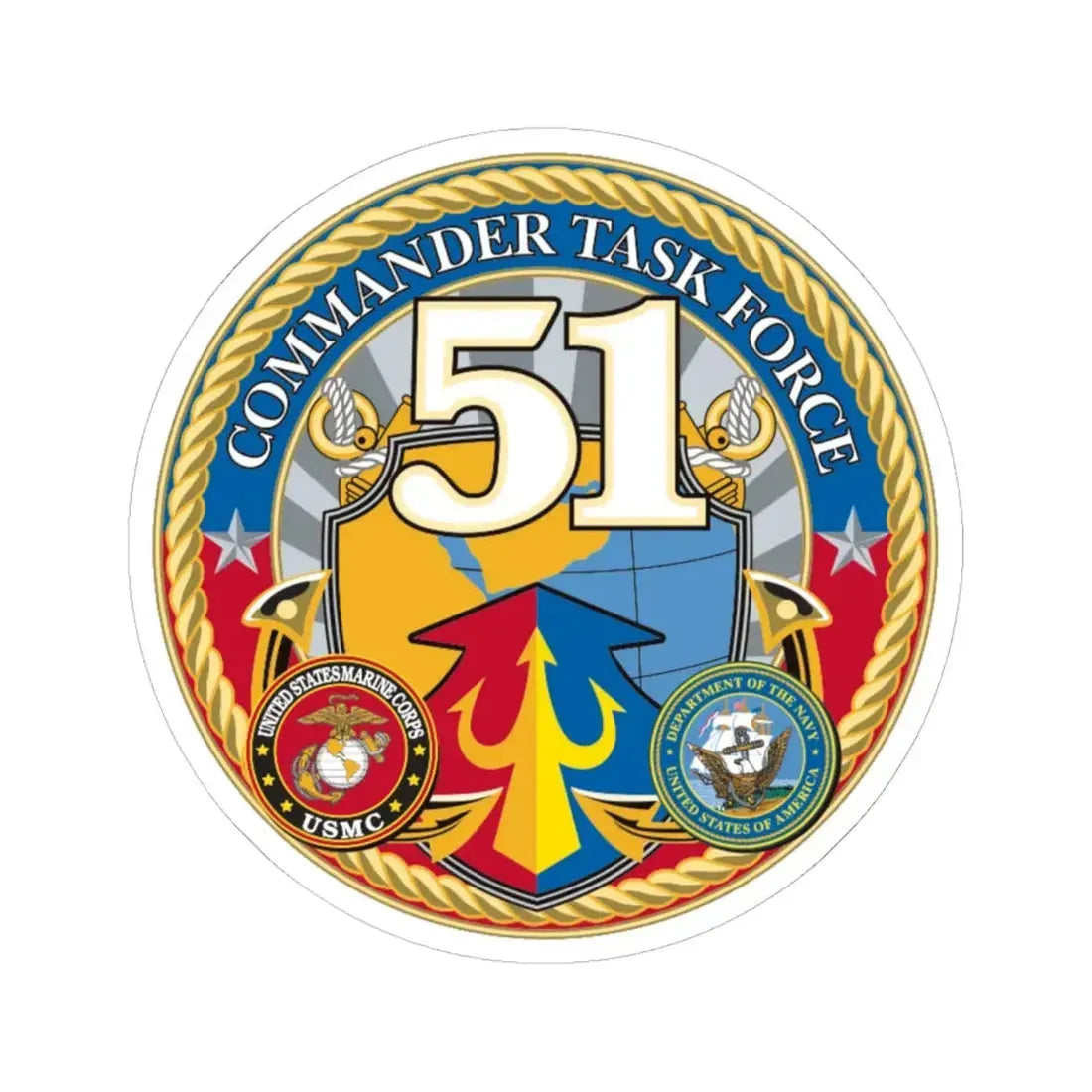 USCGC Command Task Force (U.S. Coast Guard) STICKER Vinyl Kiss-Cut Decal - The Sticker Space