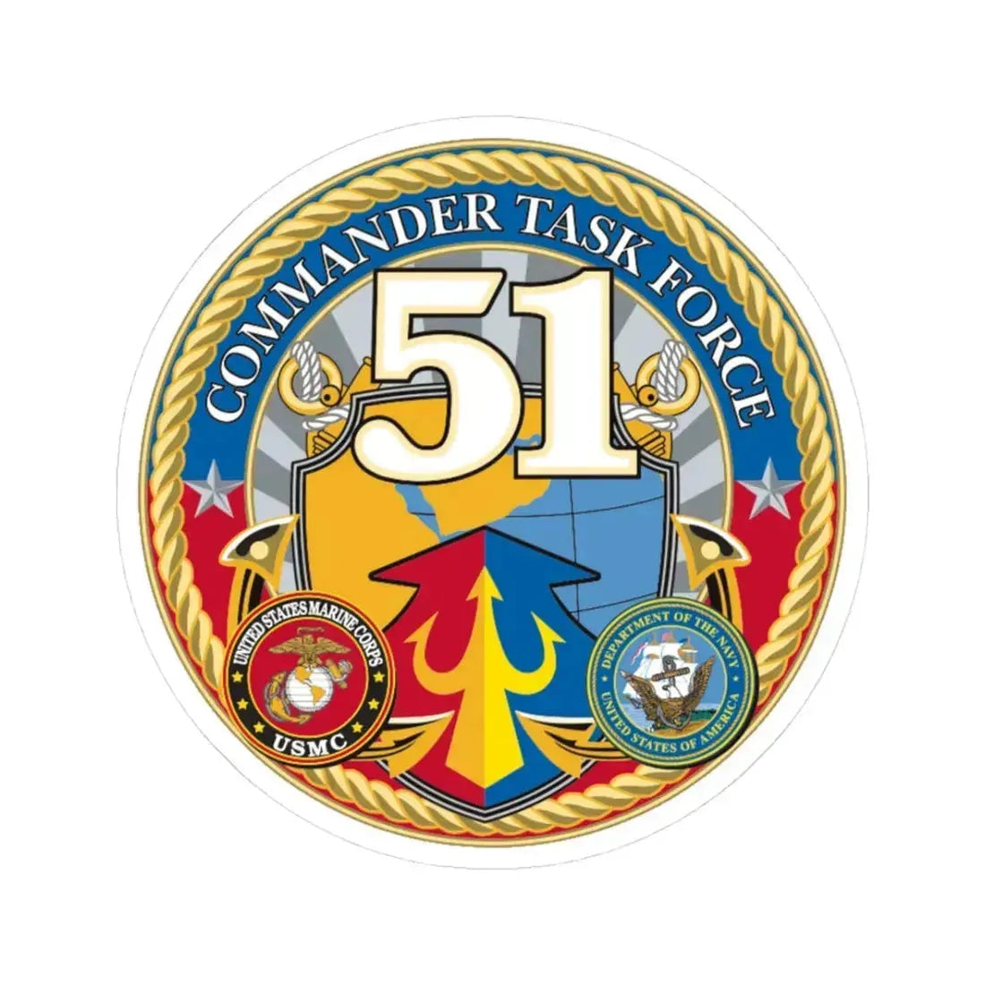 USCGC Command Task Force (U.S. Coast Guard) STICKER Vinyl Kiss-Cut Decal - The Sticker Space