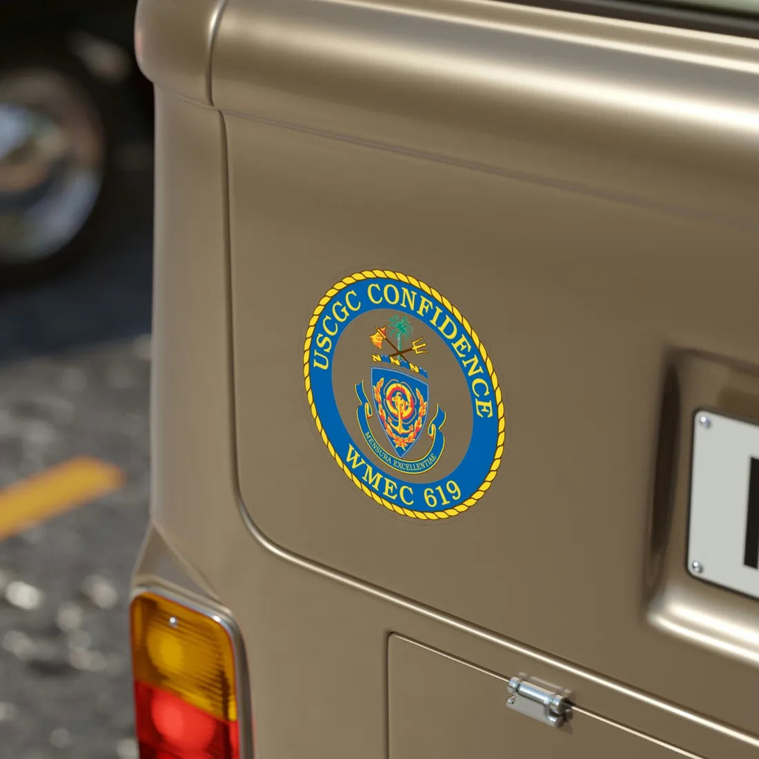 USCGC Confidence WMEC 619 (U.S. Coast Guard) Transparent STICKER Die-Cut Vinyl Decal - The Sticker Space