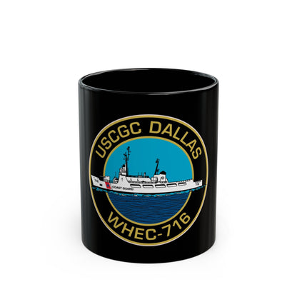 USCGC Dallas WHEC 716 2 (U.S. Coast Guard) Black Coffee Mug-11oz-The Sticker Space