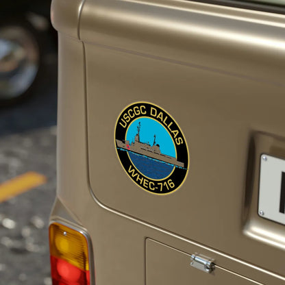 USCGC Dallas WHEC 716 2 (U.S. Coast Guard) Transparent STICKER Die-Cut Vinyl Decal - The Sticker Space