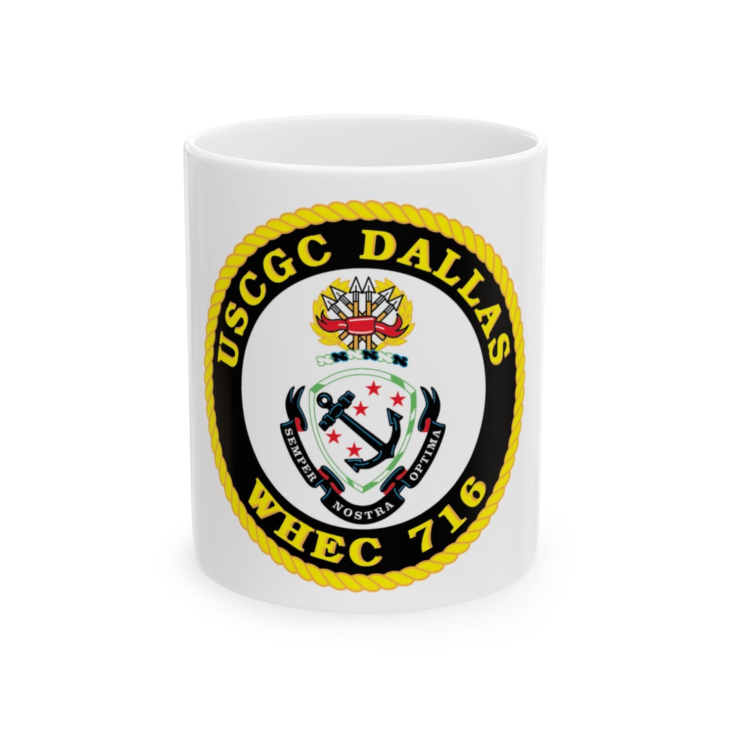 USCGC Dallas WHEC 716 (U.S. Coast Guard) White Coffee Mug