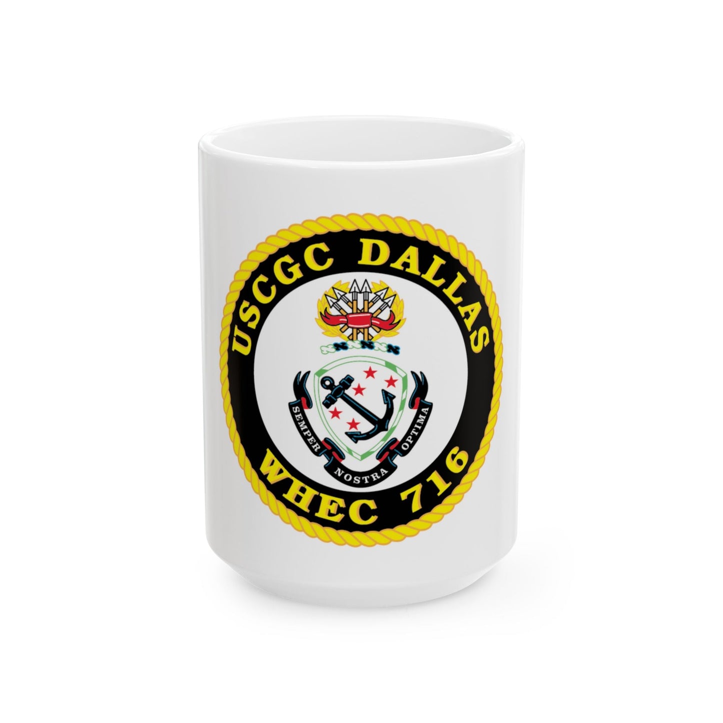 USCGC Dallas WHEC 716 (U.S. Coast Guard) White Coffee Mug